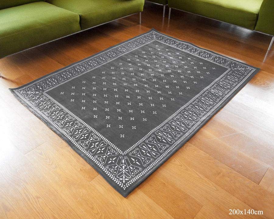 Cross Bandana Rug Gray クロスバンダナラグ グレー 200×200cm