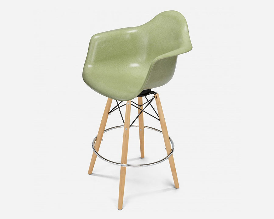 Fiberglass Arm Shell Chair CELERY