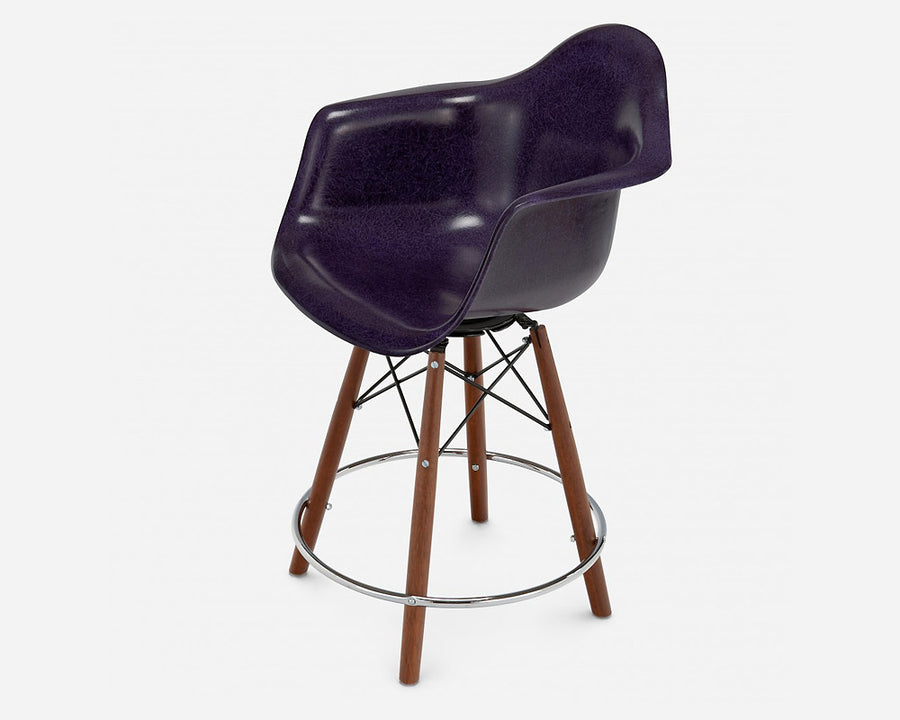 Fiberglass Arm Shell Chair PURPLE