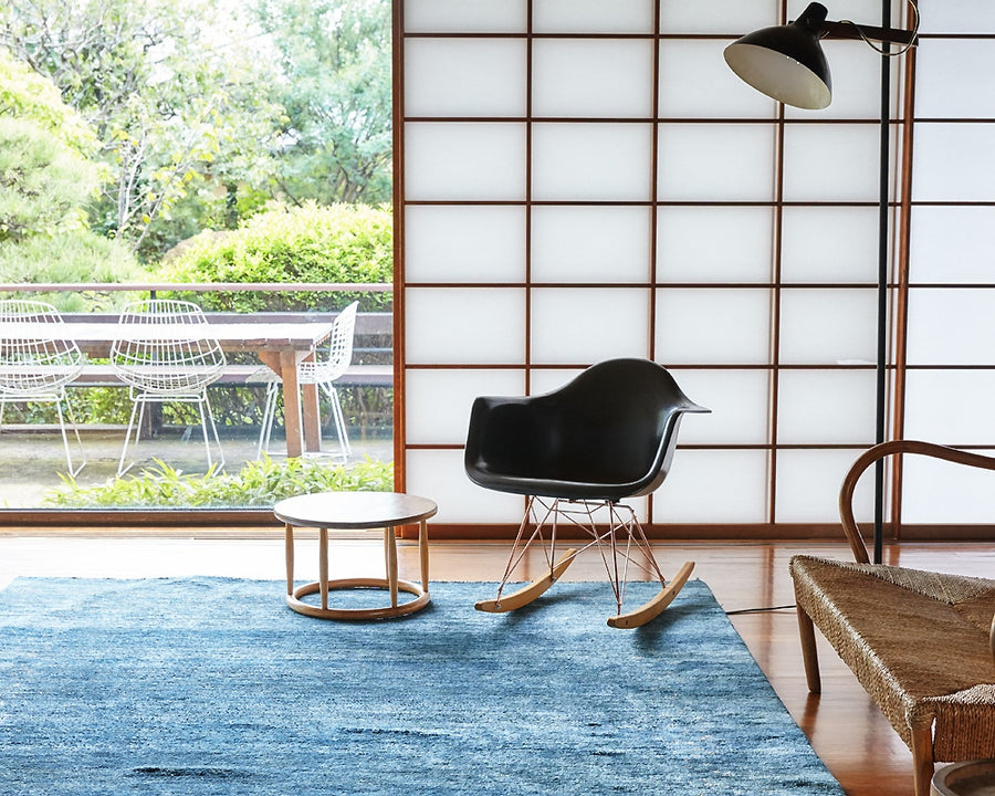 GS Fiberglass Arm Shell Rocker Chair by Modernica Elephant