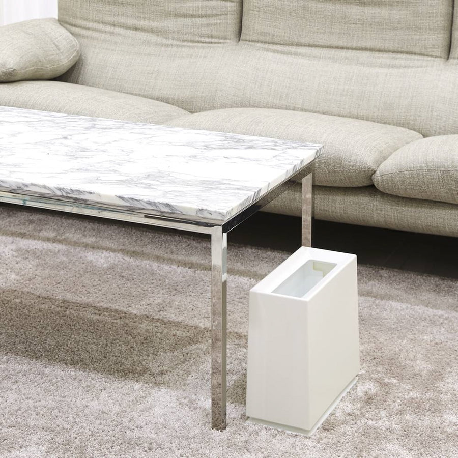 TUBELOR Brick Dustbin, White, Matte