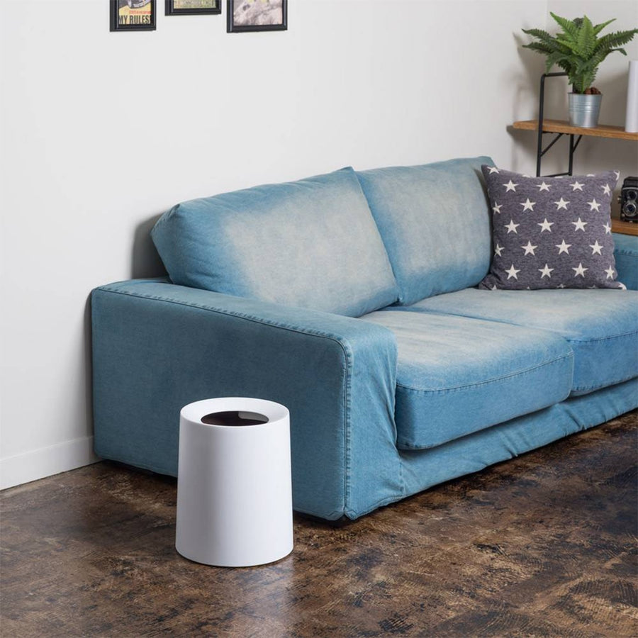 TUBELOR HOMME Round Dustbin, Rich White