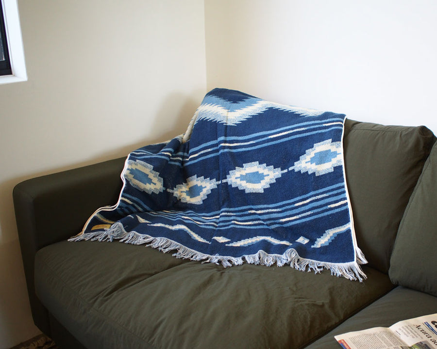 Cotton Pile Blanket Native Motif Cotton pile blanket Native motif
