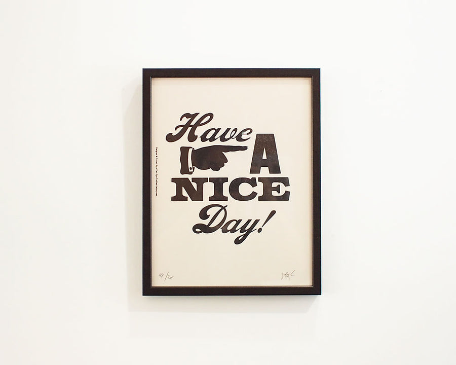 HAVE A NICE DAY POSTER ハブア ナイスデイ ポスター