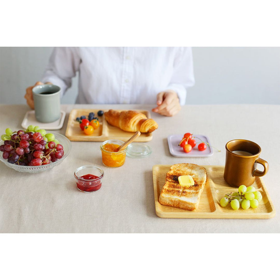 カフェプレート スクエア L ナチュラル