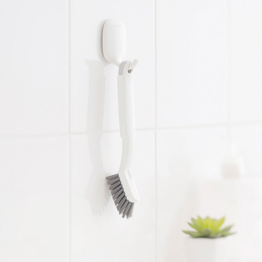 A quick wash in the bathroom