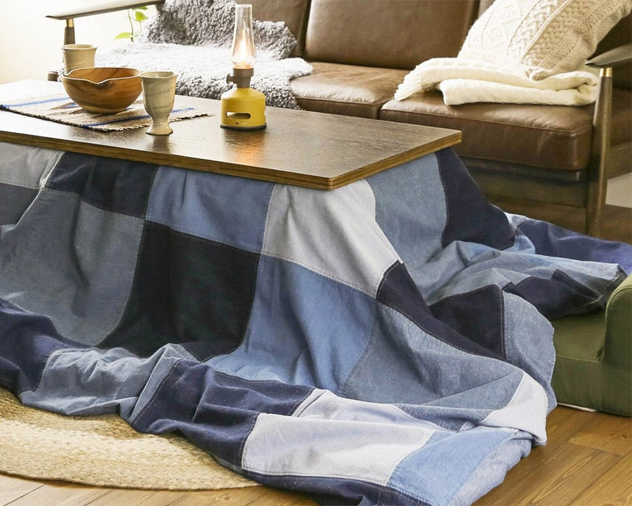 CS FUTON COVERLET / INDIGO PATCWORK Kotatsu futon cover Indigo