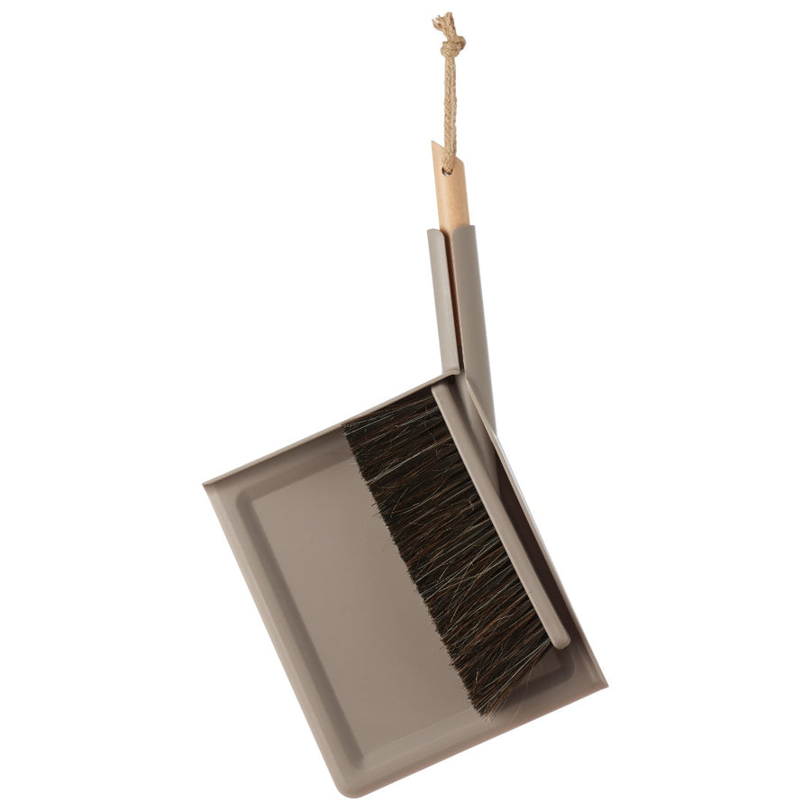 smart dustpan and brush set, gray
