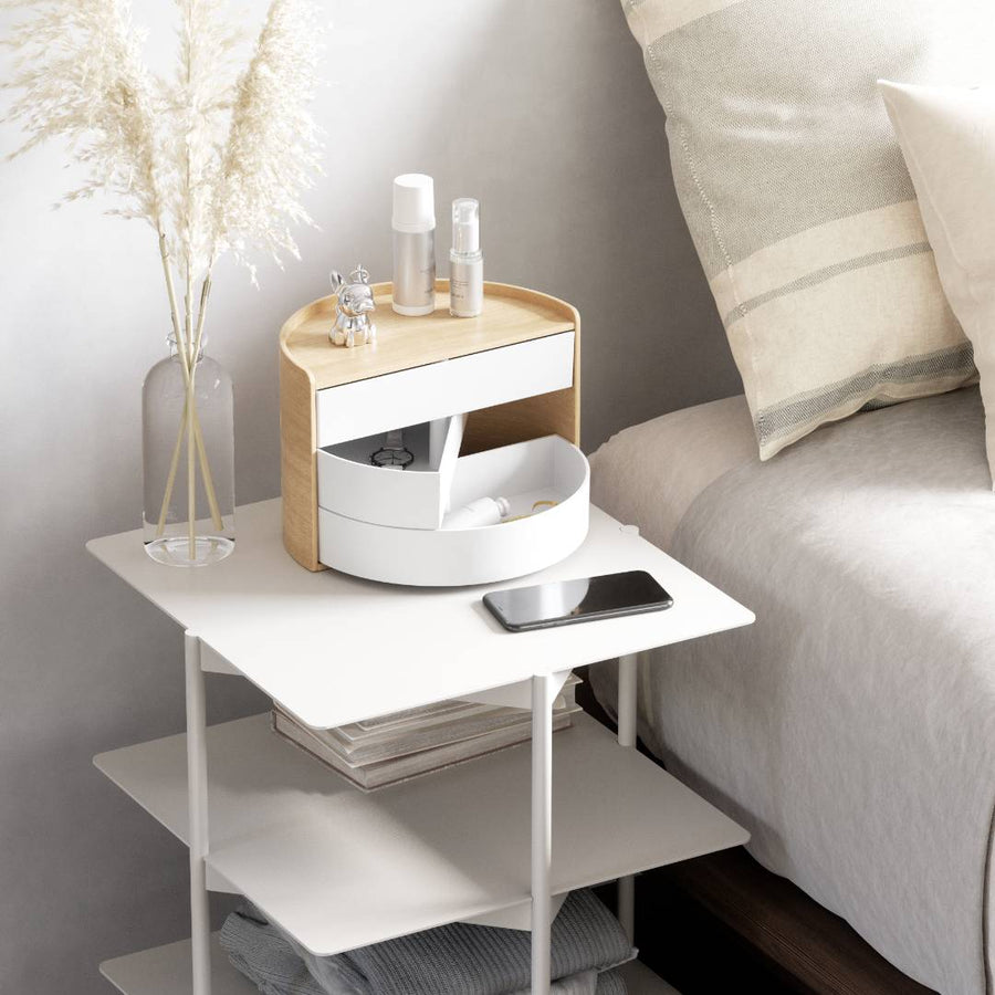 Moona Storage Box, White Natural