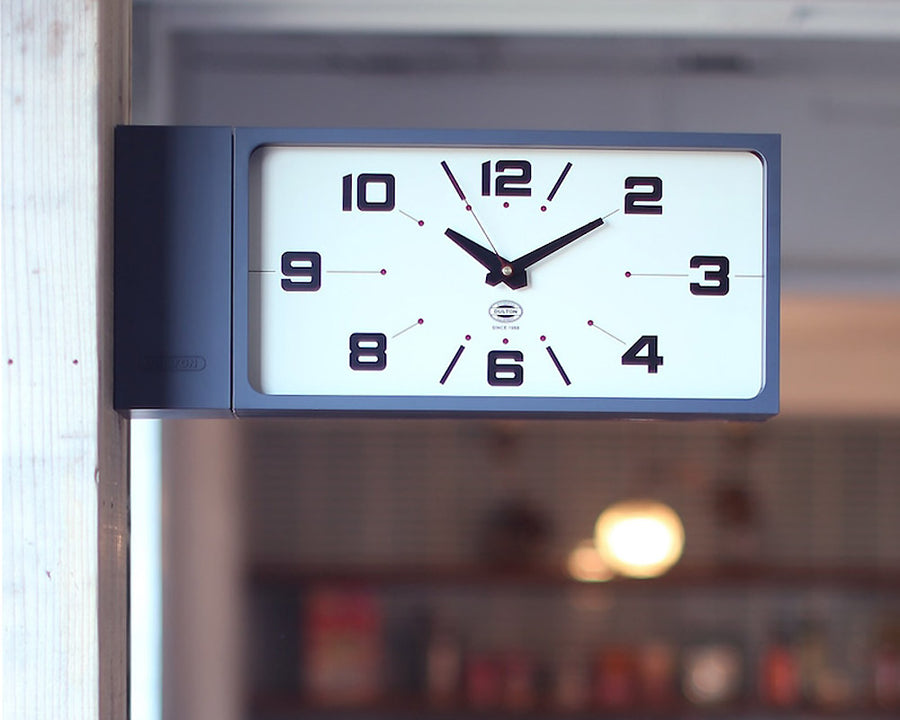 DOUBLE FACE CLOCK RECTANGLE Double Face Clock Rectangle