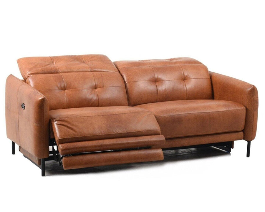 SHEFFIELD RECLINING SOFA LEATHER CM Seafield reclining sofa, leather camel
