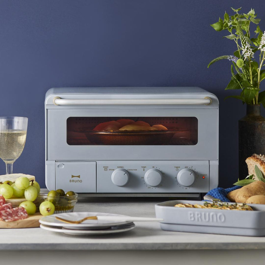 Steam &amp; Bake Toaster Blue Gray