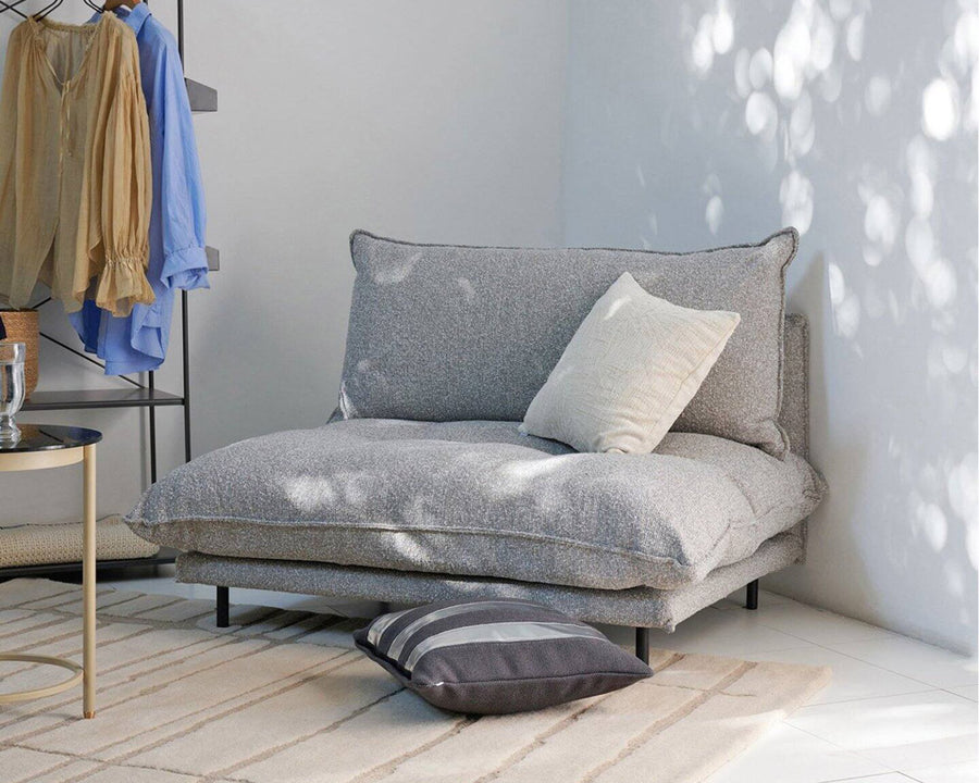 PORTO SOFA Low Boucle-GRY Porto sofa low gray