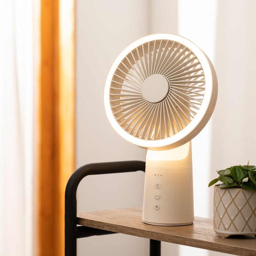 充電式LEDマルチポータブルファン