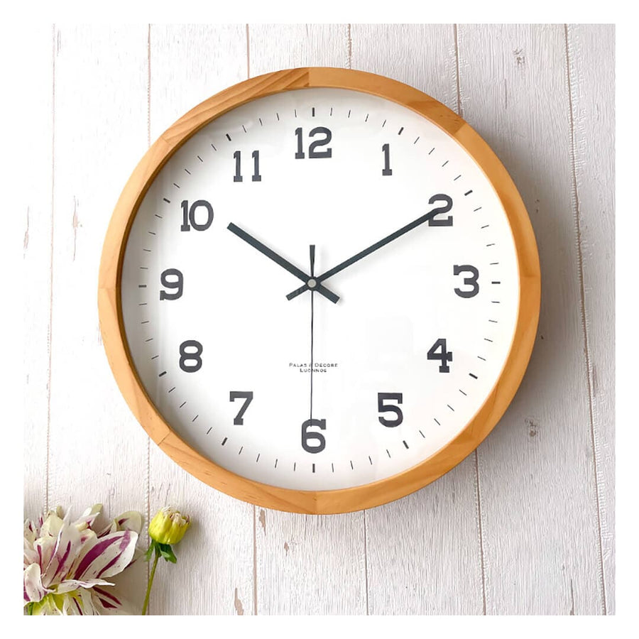 Aina Wood Clock Wall L