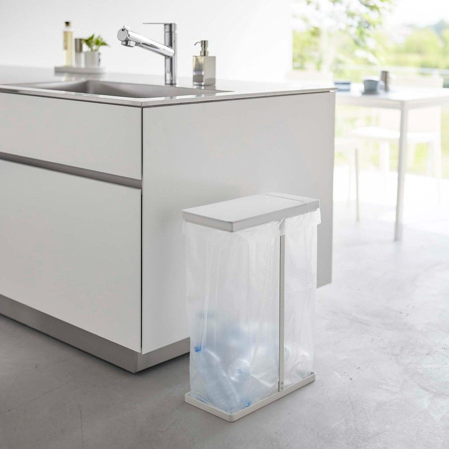Tower Slim Lidded Garbage Sorting Bag Holder, 45L