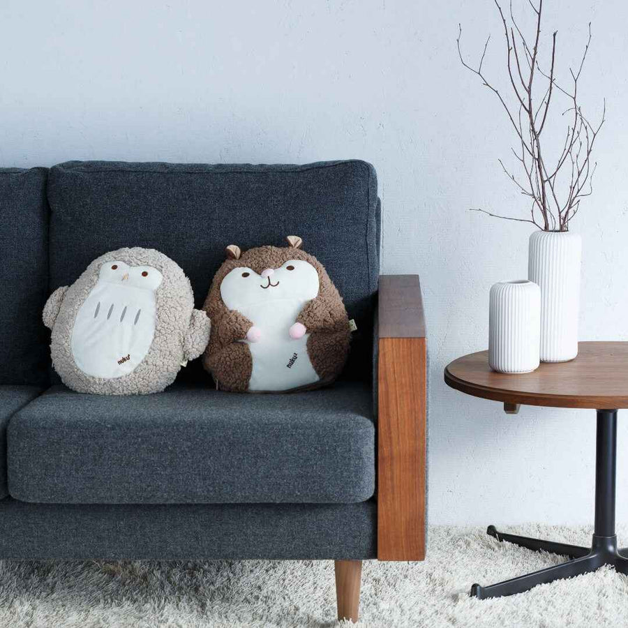 Heat storage eco hot water bottle "NukuNuku Hug"