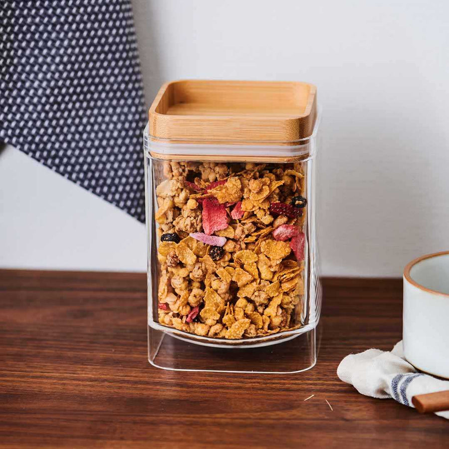 重なるキャニスター バンブー スクエア 900ml