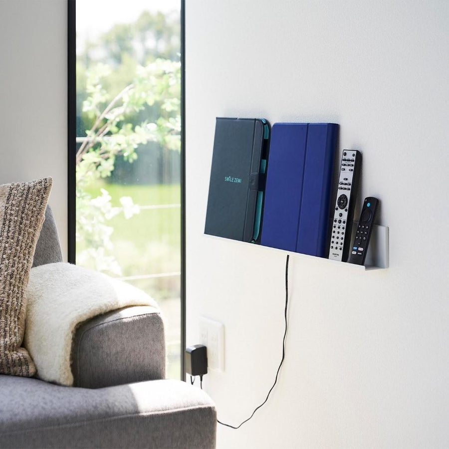 Tower Plasterboard Wall-Compatible Tablet &amp; Book Shelf
