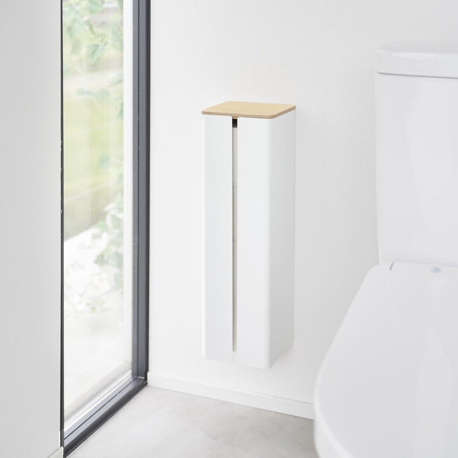 tower 石こうボード壁対応隠せるトイレットペーパーホルダー