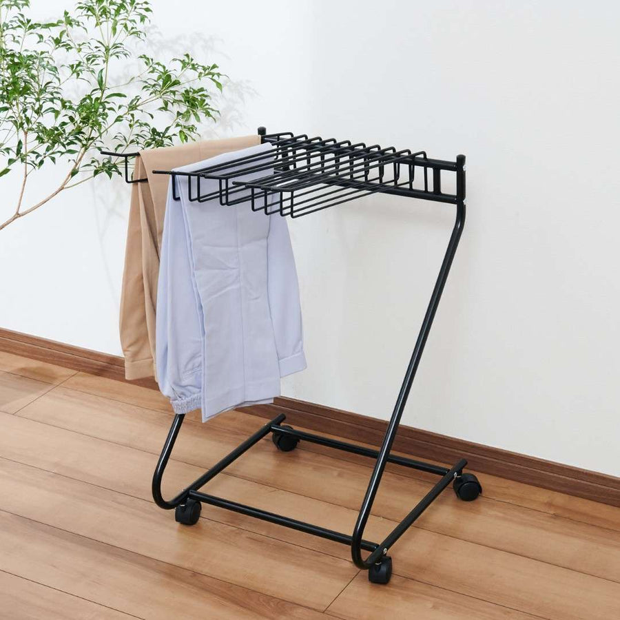 bws SELECTION Slacks Hanger, 10-Holder, Black