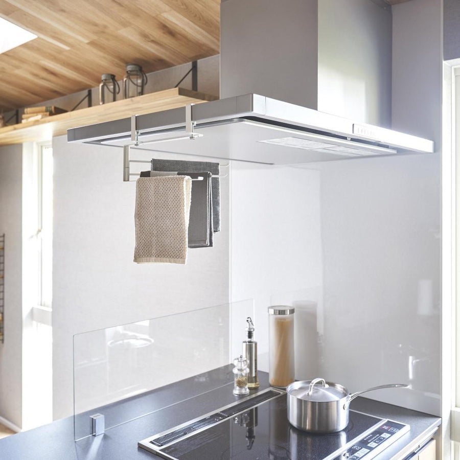 Tower Range Hood Movable Dish Hanger