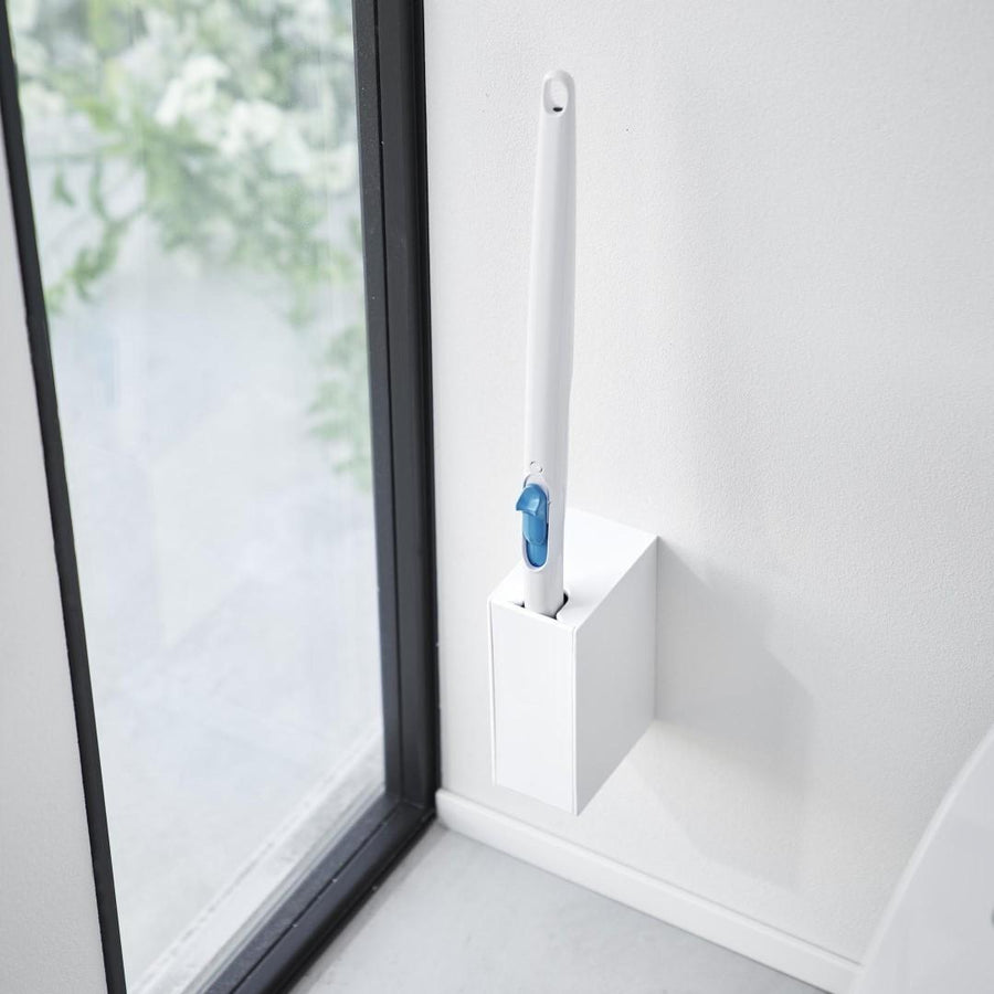 Tower Wall Flushable Toilet Brush Holder, Compatible with Plasterboard Walls