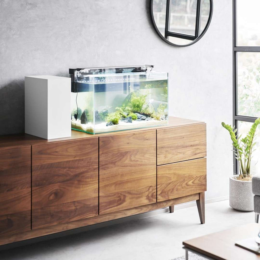 Tower aquarium side storage box