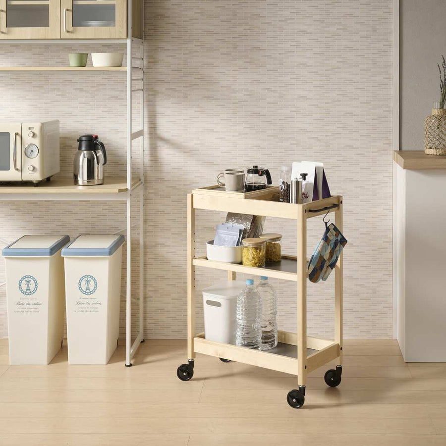 Kitchen cart with tray