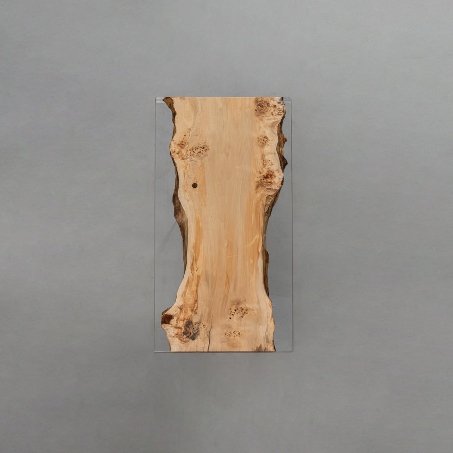 Solid poplar clear river table top