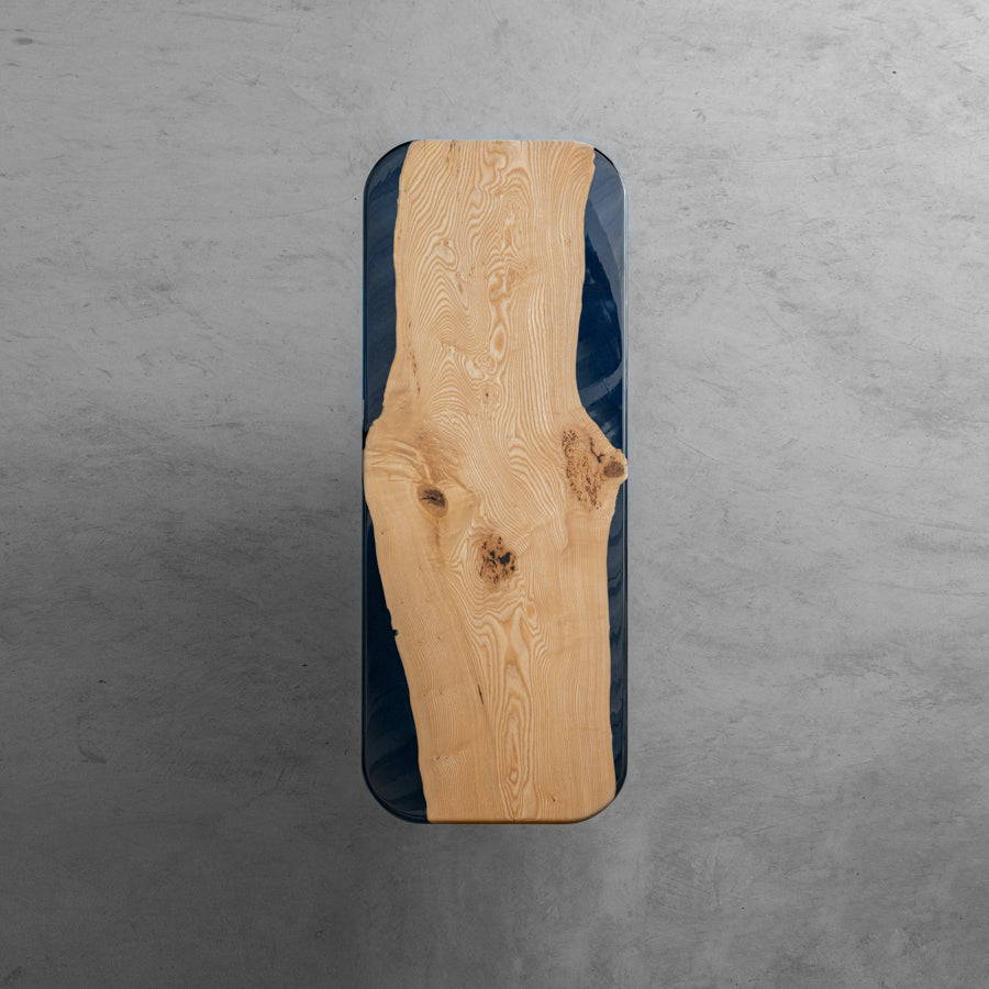 Solid white oak low table top