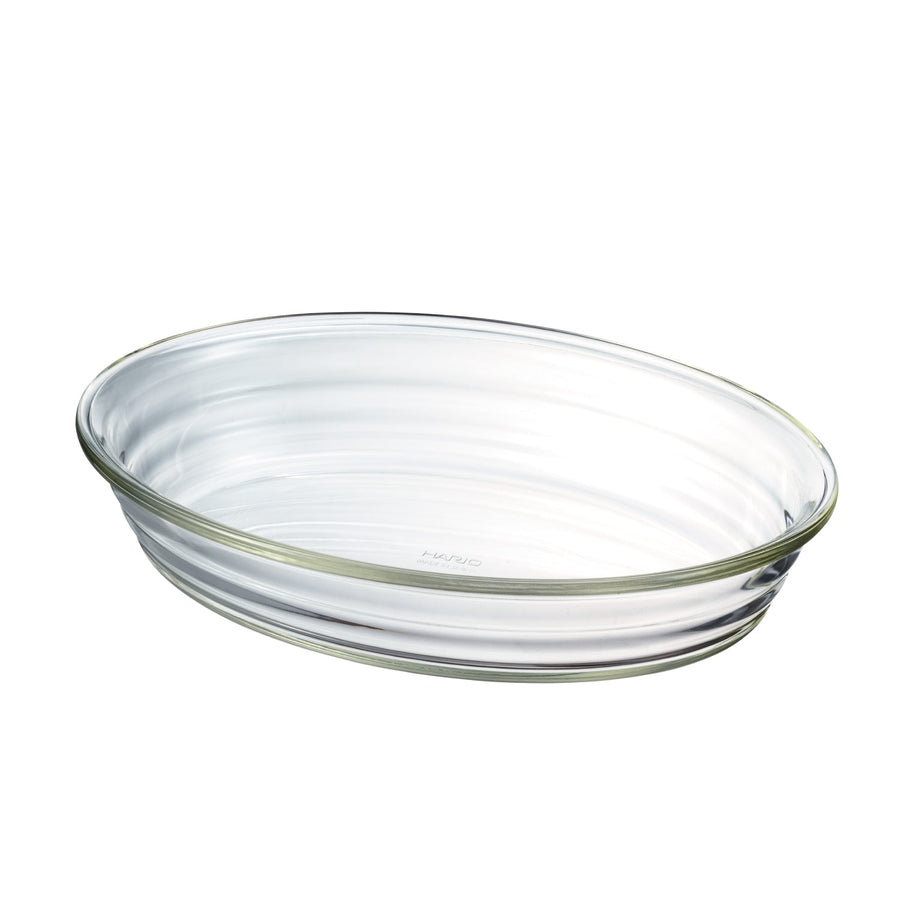Heat-resistant glass oval dish 1100