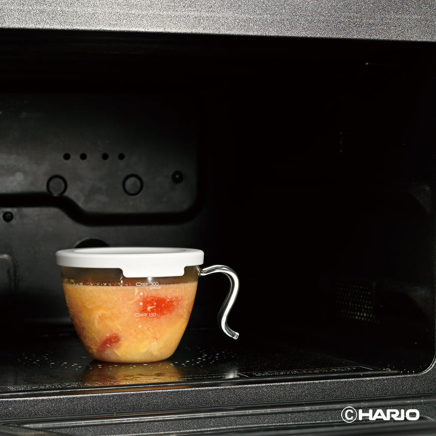 Glass microwave soup cup