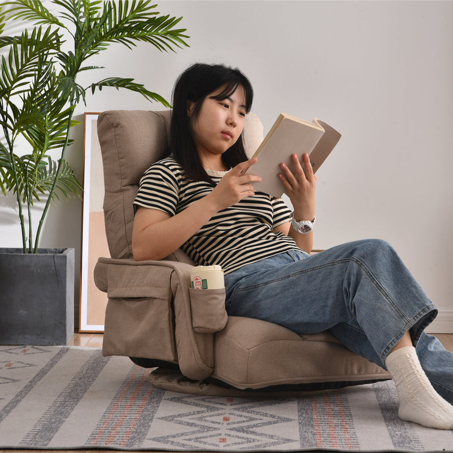 Swivel PU leather 1-seater sofa