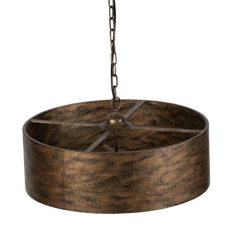Modern steel 4-light chandelier
