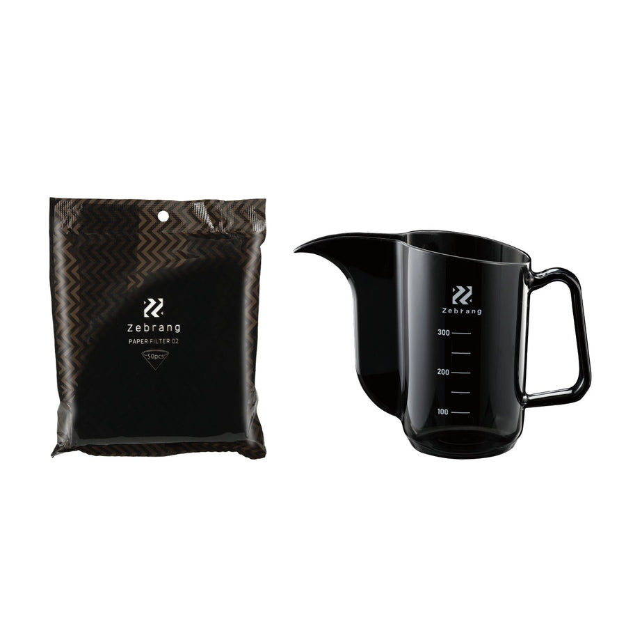 Measuring drip pot &amp; paper filter 02 set