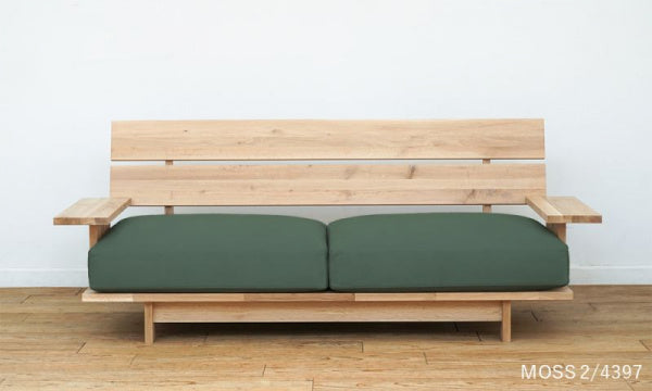 SO-13 2.5-seater sofa with arms, soap, oil and urethane coating