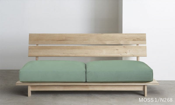 SO-13 2.5-seater sofa, no arms, soap, oil and urethane coating