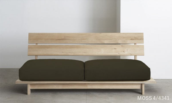 SO-13 2.5-seater sofa, no arms, soap, oil and urethane coating