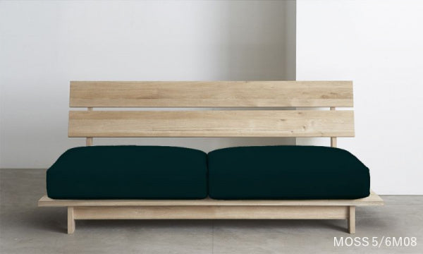SO-13 2.5-seater sofa, no arms, soap, oil and urethane coating