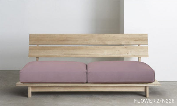 SO-13 2.5-seater sofa, no arms, soap, oil and urethane coating