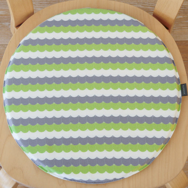 シートクッション デザインチェアクッション ラウンド 35cm kijinokanosei Kawara