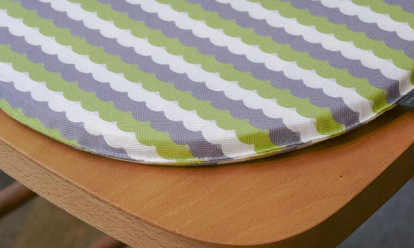 シートクッション デザインチェアクッション ラウンド 35cm kijinokanosei Kawara