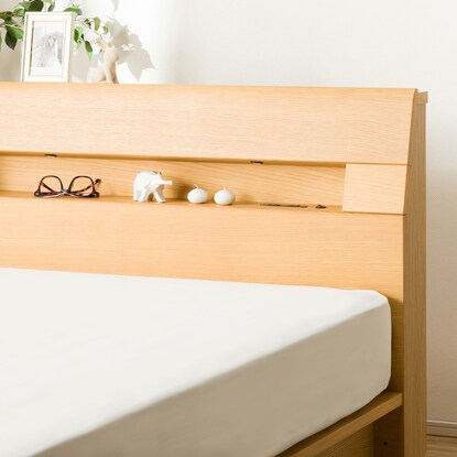 Slatted single bed frame (Roderick-S/LBR)