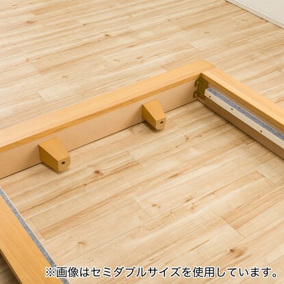 Slatted single bed frame (Roderick-S/LBR)