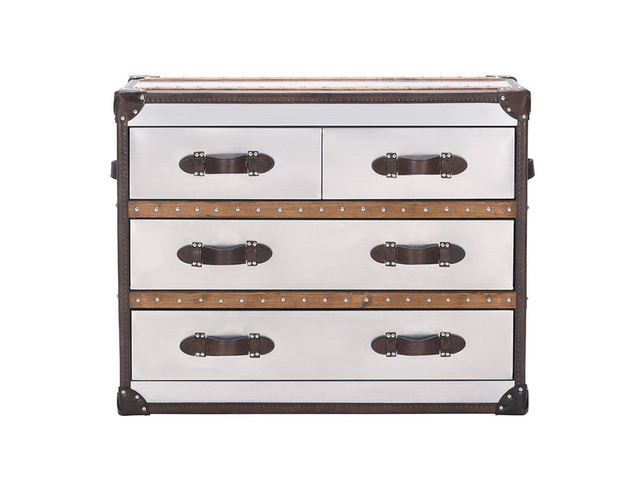 STONYHURST MEDIUM CHEST BRUSHED STEEL