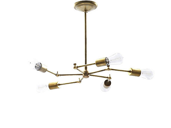 SOLID BRASS LAMP 5ARM