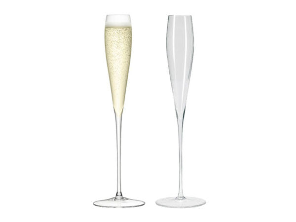 WINE GRAND CHAMPAGNE FLUTE 100ml CLEAR SET2