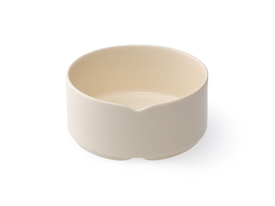 WHITE CRACKLE Stacking bowl M