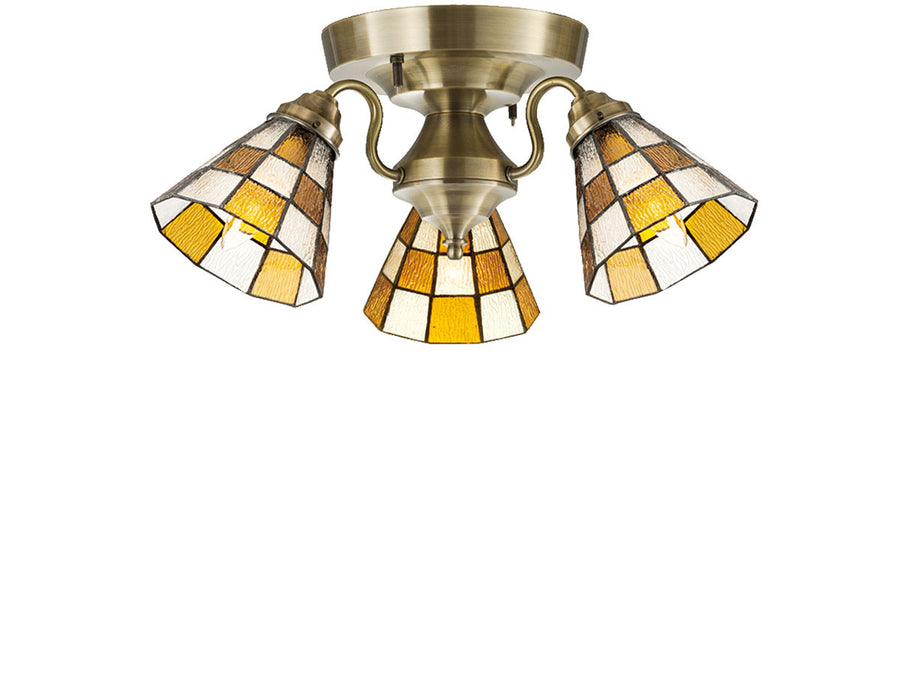 CUSTOM SERIES 3 Ceiling Lamp × Stained Glass Checker